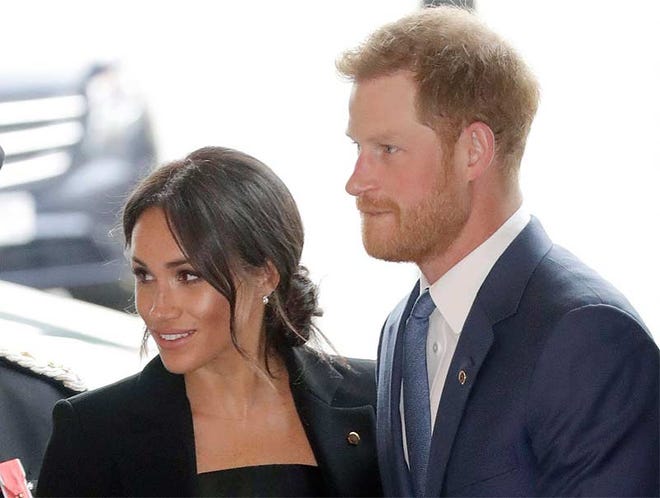 The Duchess of Sussex, previously known as Meghan Markle, and Prince Harry, Duke of Sussex, are expecting a child in the spring, Kensington Palace announced Monday. [File photo]