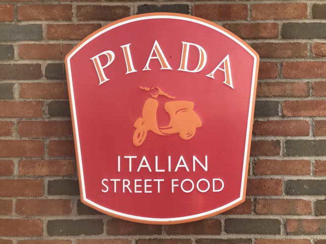 Piada Italian Street food logo at their Lane Ave. location.  (Columbus Dispatch photo by Doral Chenoweth III)



*** Photo taken Aug. 28, 2018 ***