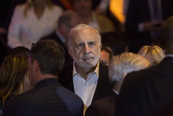 Billionaire activist investor Carl Icahn is photographed in New York on April 19, 2016. [Victor J. Blue/Bloomberg News Service]