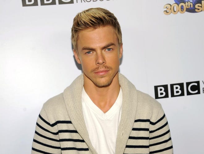 This May 2013 photo shows professional dancer Derek Hough at the Dancing With The Stars 300th episode celebration at Boulevard 3 in Los Angeles. Hough will be the headliner Saturday, Oct. 20 at Wicked Local's 'Best Years Expo' at Gillette Stadium in Foxboro. [CHRIS PIZZELLO/INVISION/AP]