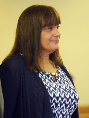 Tatiana Patten, 59, of Niantic, Montville High School assistant principal, appears in Norwich Superior Court last month on failure of a mandated reporter to report abuse in the school's fight club case. [Bulletin file photo]