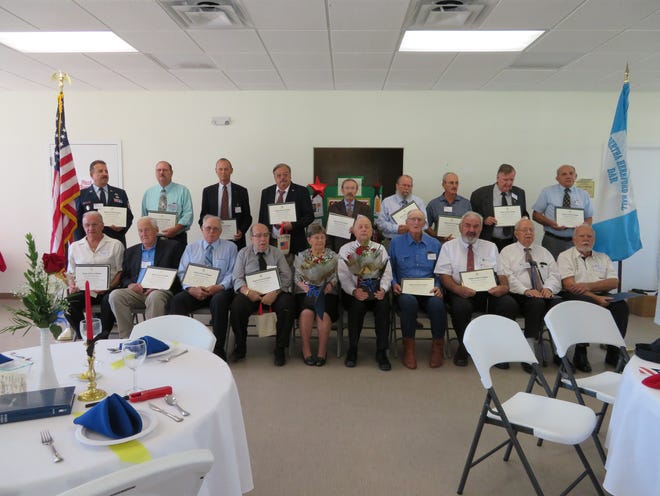 The Daughters of the American Revolution honored more than a dozen veterans who served the United States in time of war and conflict. [SUBMITTED]