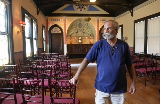 Co-owner Jeffrey Downey stands in the San Marco room, the restored 2nd floor sanctuary at La Scala Ristorante. [Steve Bisson/savannahnow.com]