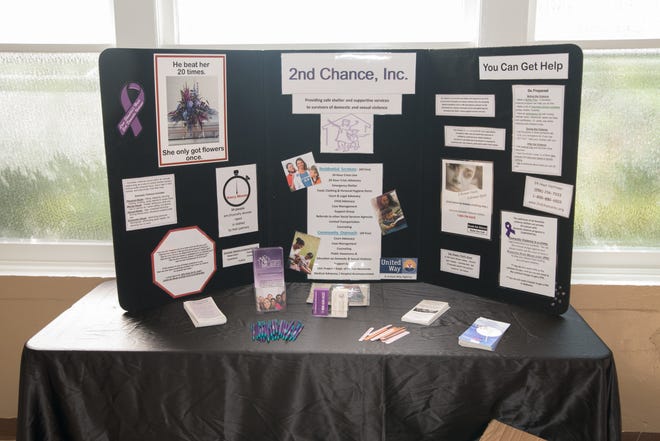 The closest shelter dedicated to victims of domestic violence is 2nd Chance in Anniston. Information about the shelter was available during the recent event at New Covenant Church in Gadsden. [Donna Thornton/The Gadsden Times]