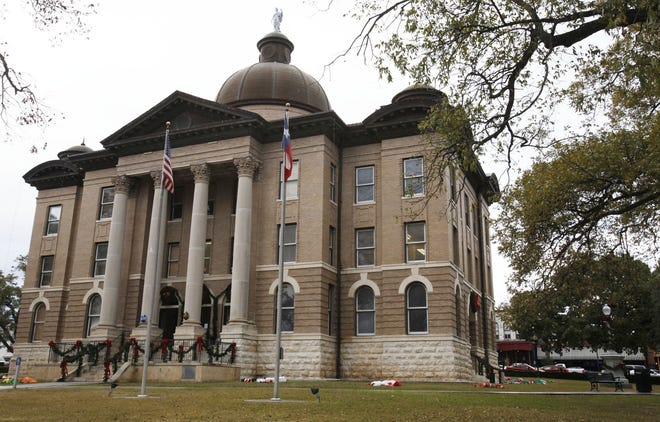 The Hays County Historic Courthouse on the square in downtown San Marcos in November 2014. Hays County voters will be voting in an almost entirely new Commissioners Court this November. (Stephen Spillman for AMERICAN-STATESMAN)