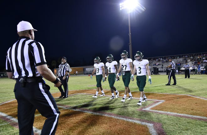 The Venice High football team remains in first place in Class 7A-Region 3 in the latest FHSAA football power rankings. [Herald-Tribune staff photo / Thomas Bender]