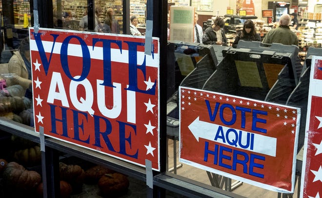 The Randalls grocery store at Brodie Lane and Slaughter Lane in Southwest Austin has been one of the busiest early voting locations in Travis County. [Rodolfo Gonzalez for AMERICAN-SATESMAN]