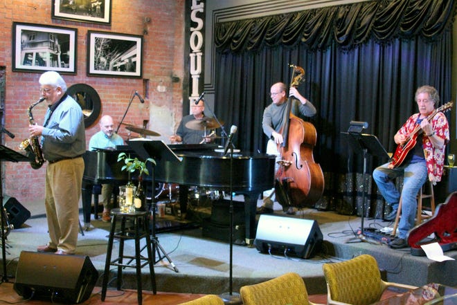 The Martinis and guests provide the entertainment at the Esquire Jazz Club on Tuesday night for the final Jazztober for the season hosted by Center City.

[Neil Starkey / For the Amarillo Globe-News]