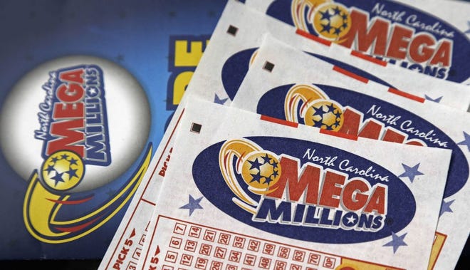 A Mega Millions lottery ticket form.