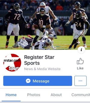 This is an image of the Register Star's new sports-related Facebook page. Like it and interact with sports reporter Jay Taft during Sunday's Chicago Bears game.