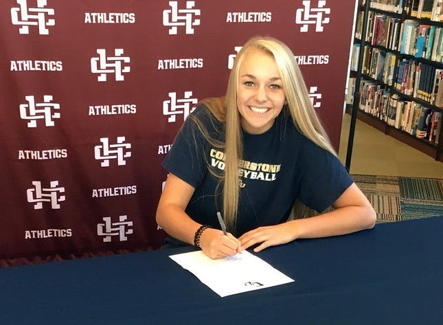 Holland Christian's Kaylee Dykema signed with Cornerstone University to play volleyball. [Contributed]