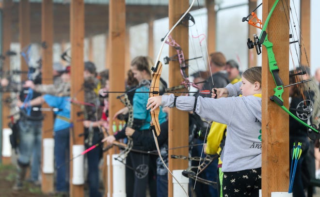 The shooting lines at Junction City Archery Park are covered so that archers can practice in any weather. The range is open from dawn to dusk, and there are no user fees. Just bring your own equipment. [Collin Andrew/The Register-Guard] - registerguard.com