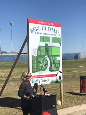 Councilwoman Latrelle Joy helped introduce the new soccer fields coming to Lubbock's Berl Huffman Athletic Complex. (Matt Dotray/AJ Media)
