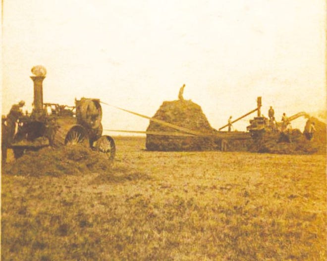 Farm scene near Wolverine, 1909.