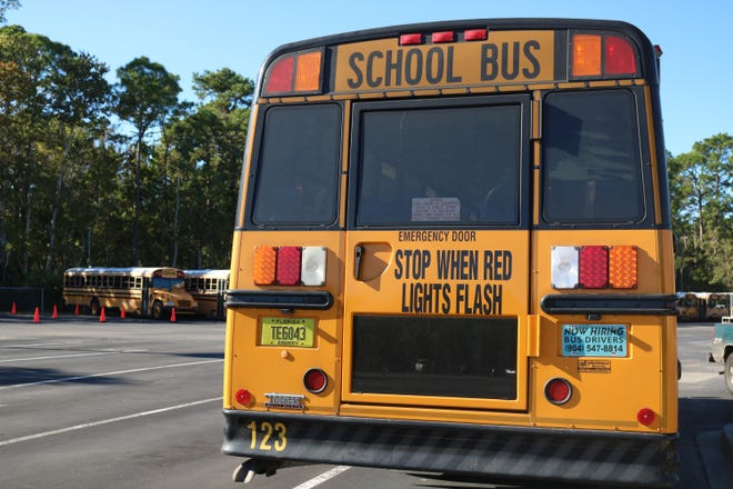 The St. Johns County School District came to an agreement to raise starting pay for bus drivers in an attempt to boost recruitment. [TRAVIS GIBSON/THE RECORD]