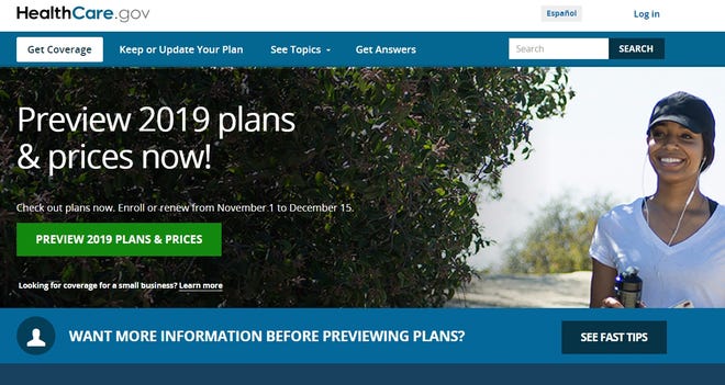 The open enrollment period for health insurance plans under the Affordable Care Act is from Nov. 1 to Dec. 15.