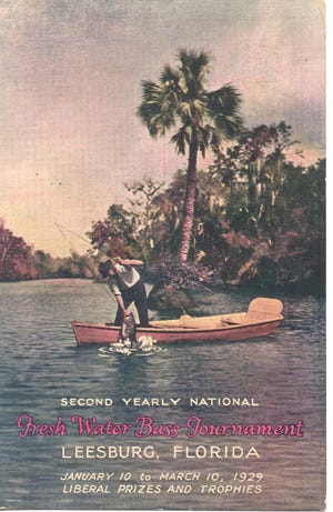 An ad for the second Nation Fresh Water Bass Tournament in Leesburg in 1929. [Submitted]