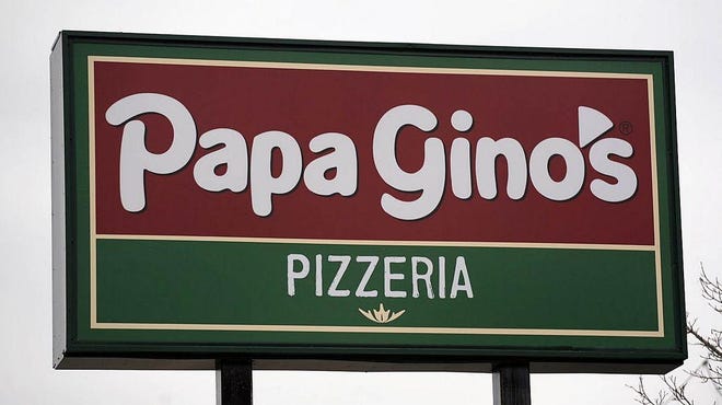 A sign for Papa Gino's is pictured in this Enterprise file photo.
