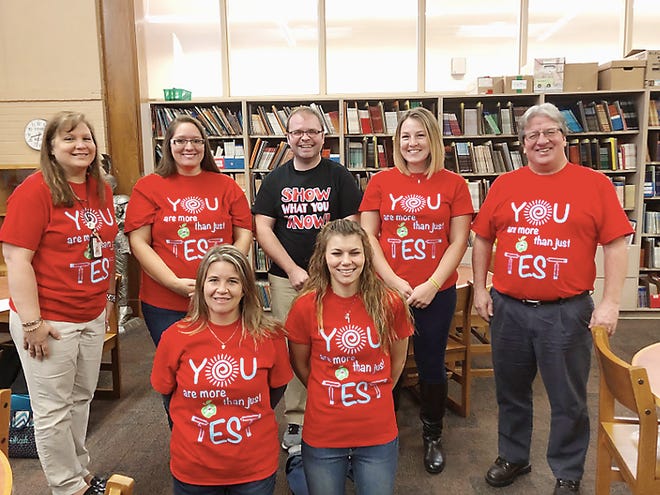 The third-grade teachers at Parkway sported new T-shirts to show their students support while they took on the AIR tests.