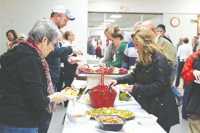 Those who turned out to support Ducks Unlimited at their annual dinner had a wide selection of delicious food, catered by Audie's in Mackinaw City, to choose from.