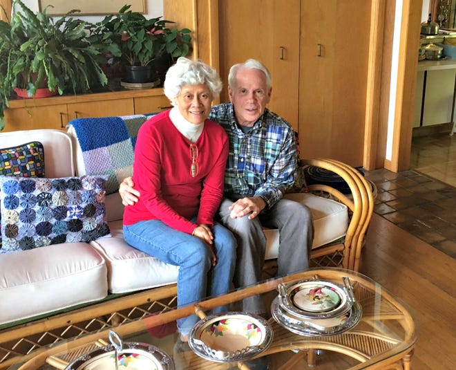 Pei-hsin and David Gedalecia (pictured at home) came to Wooster temporarily and have stayed 47 years.