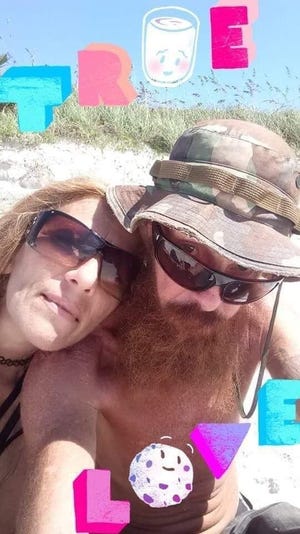 Dawn Schaefer is seen here with her longtime boyfriend, Andrew McGee. Deputies said on Sunday McGee accidentally shot Schaefer while trying to fire a warning shot at nearby target shooters. [Provided by Vicky McGee-Gregg]