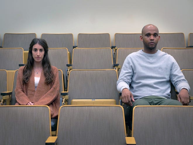 Lauren Jacobs and Kriston Woodreaux star in "Actually," a play that explores the aftermath of a sexual encounter between two Princeton freshmen. [Contributed]