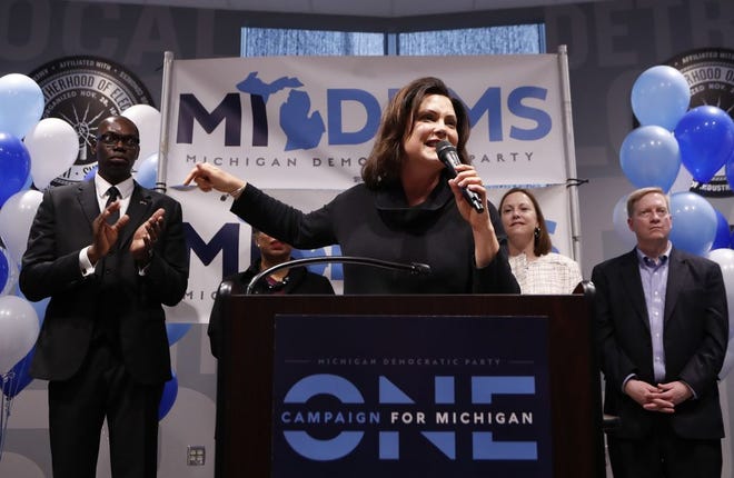 Gretchen Whitmer during a campaign stop.