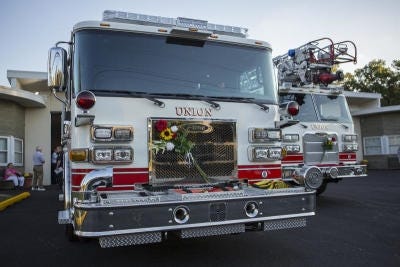 Two of Union Fire Company's trucks in Bensalem. Union and the township's other five volunteer fire companies will receive funds from a 1-mill property tax increase voters approved Tuesday. [File]