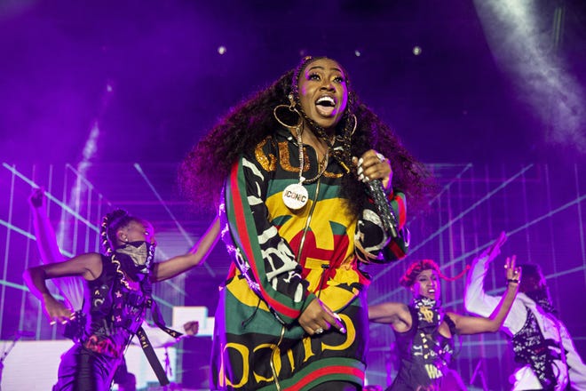 In this July 7, 2018 file photo, Missy Elliott performs at the 2018 Essence Festival in New Orleans. Elliott, one of rapper's greatest voices and also a songwriter and producer who has crafted songs for Beyonce and Whitney Houston, is one of the nominees for the 2019 Songwriters Hall of Fame. [Photo by Amy Harris/Invision/AP, File]