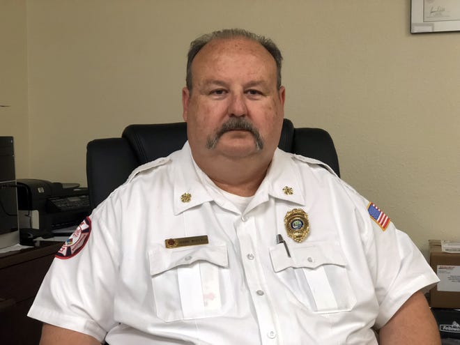 Fire Chief Robbie Whitfield explains what happens next since the voters approved the Special fire District in Pace. [Ramon Rios\SRPG]