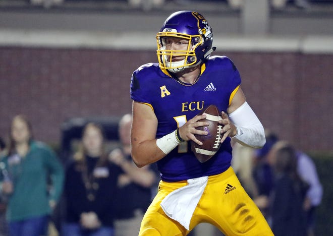 East Carolina's Holton Ahlers and the Pirates head to Tulane looking to end a four-game losing streak. [AP Photo/Karl B DeBlaker]