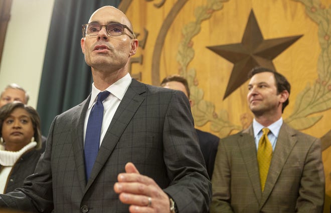 State Rep. Dennis Bonnen, R-Angleton, announces Monday he has the votes to be elected speaker of the Texas House for the coming legislative session. [Stephen Spillman/For the American-Statesman]