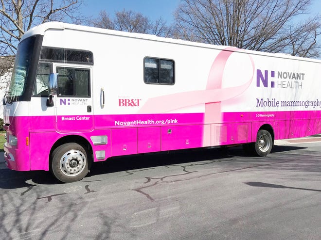 The Novant mobile mammography unit pictured serves Davidson County and the Winston-Salem area. [Contributed photo]