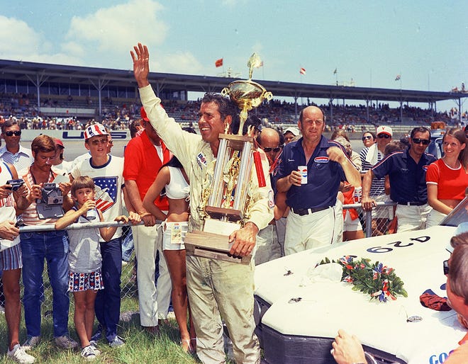 David Pearson is shown in victory lane at Daytona International Speedway. [David Pearson/File]