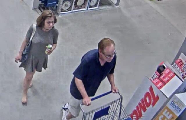 Police are seeking this man and woman in conenction with an Oct. 9 theft from Lowe's Home Improvement. [COURTESY WILMINGTON POLICE DEPARTMENT]