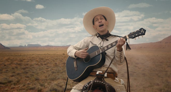 Tim Blake Nelson is Buster Scruggs in "The Ballad of Buster Scruggs," a film by Joel and Ethan Coen. [Annpurna Pictures]