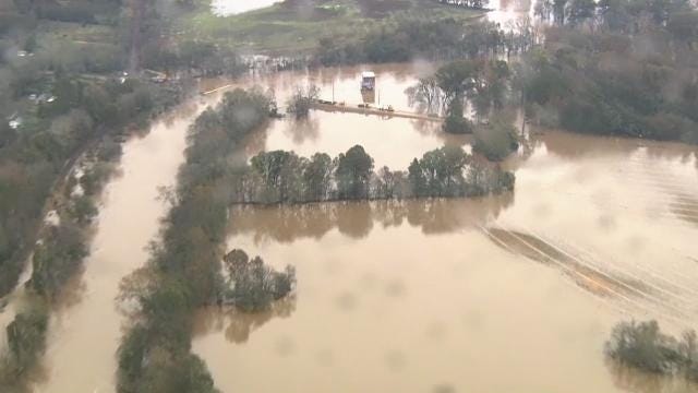 Flooding in Moore, Lee and Chatham counties [Contributed by WRAL]