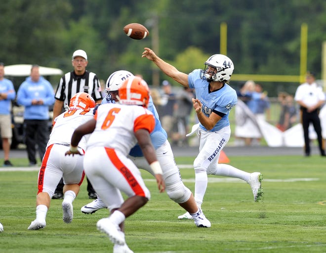 Shawnee quarterback Joe Dalsey is one of the leaders of the Renegades. [Scott Anderson / Photojournalist]