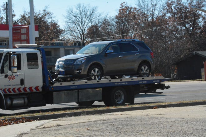 A crash was reported at 12:14 p.m. at S.E. 29th and Indiana Avenue. [Phil Anderson/The Capital-Journal]