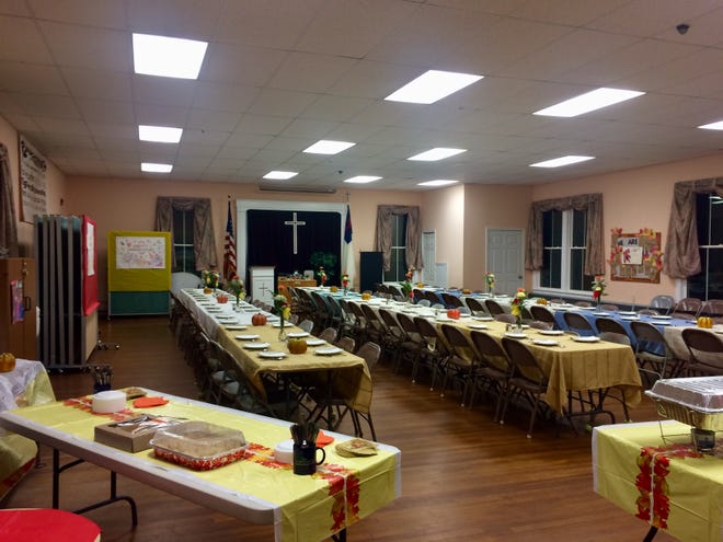 The First Church in Pembroke is offering a Thanksgiving dinner for the entire community on Thursday, Nov. 22 at noon. Space is limited to 100 and the church is located at 105 Center St.

[Photo courtesy of The First Church in Pembroke]