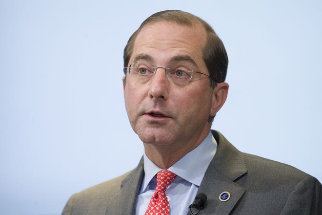 Health and Human Services Secretary Alex Azar said last week "nearly 80 percent of adults are not meeting the key guidelines for both aerobic and muscle-strengthening activity." [ALEX BRANDON/Associated Press]