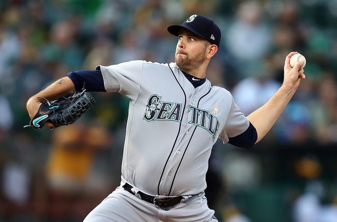 James Paxton went 11-6 with a 3.76 ERA in 28 starts last season with Seattle, including a no-hitter at Toronto on May 8.