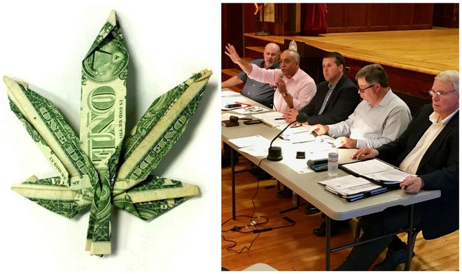 The Brockton City Council Ordinance Committee (right) continues to hash out city ordinances to provide local oversight to the recreational marijuana industry, including licensing procedures and zoning rules. The process began when Mayor Bill Carpenter introduced proposed ordinances in March. The committee is planning to meet next on Dec. 18, 2018.



(Herald News illustration, Enterprise file)