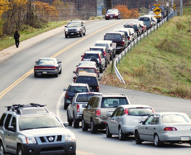 More traffic is expected on Pocono roads this holiday weekend, despite high gas prices. PennDOT has attempted to prepare Monroe County roads for the onslaught ahead of time. [POCONO RECORD FILE PHOTO]