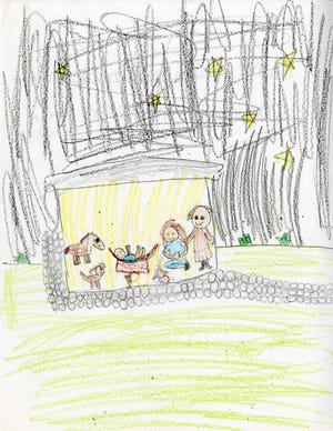 Today is Nov. 25. There are 30 more days until Christmas. Today’s drawing comes from Elizabeth McGarr, 8, of Uhrichsville. Elizabeth is a student at Claymont Elementary.