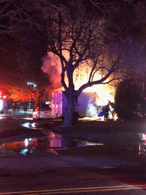 No one was injured in a Sunday night fire that started from a white box truck parked a few feet from the brick apartment building at 5902 Easton Road, which is adjacent to the Plumsteadville Inn. 

[CONTRIBUTED]