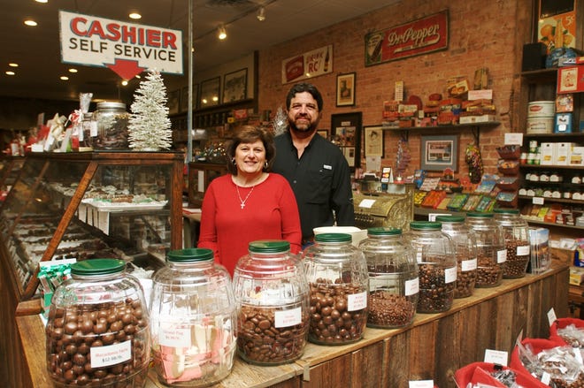 Annette and Wynn Conrad are the new owners of The Candy Factory in Uptown Lexington. [Ben Coley/The Dispatch]