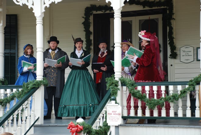 The Coventry Carolers will perform Sunday, Dec. 2, 2018, at 1:30 p.m., 2:30 p.m. and 3:30 p.m. during the Holiday Jubilee at the 1897 Poe House. [Contributed photo]