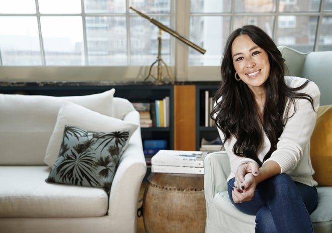 In this Nov. 6, 2018, photo, Joanna Gaines poses for a portrait at The Greenwich Hotel in New York to promote her book "Homebody: A Guide to Creating Spaces You Never Want to Leave." [Brian Ach/Invision/AP]